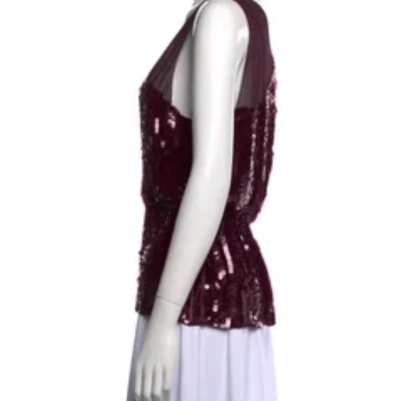 Alice & Olivia Silk and Sequin blouse - Picture 2 of 3